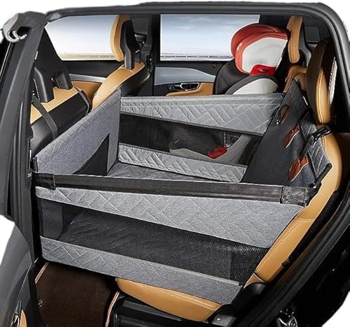 Tier-Herzen - Hunde Hartboden-Autositzerweiterung Einzelsitz (56x56x40CM,grau)