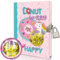 Tagebuch Mädchen mit Schloss, 17,8x13,5cm 80 Linierte Blätter Schüttelbares Pailletten-Donut Notizbuch Mädchen Kinder tagebuch zum Schreiben Teenager Geschenke Mädchen & Jungen 6 7 8 9 10 12 Jahren