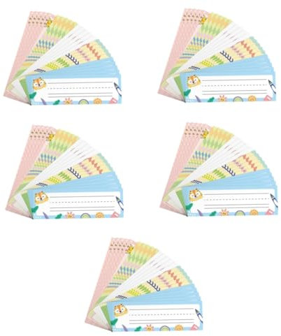 DIYEAH 5 Series Escritorios Placa De Escritorio Etiqueta De Nombre De Escritorio Etiquetas De Nombre De Escritorio Placa De Nombre De Escritorio Personalizada Papel 25 Piezas X 5
