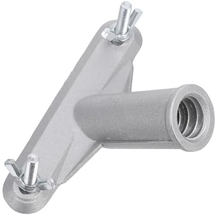 SHINEOFI Verlängerungsstangenadapter für Besenstiele und Rollenbürsten | Silberfarbener Ersatzadapter mit Sicherem Sitz, Portable Lösung für Reinigungsaufgaben und Zubehör