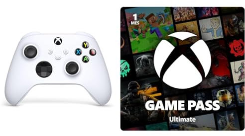 Xbox Mando Robot White + Game Pass Ultimate | Suscripción de 1 mes
