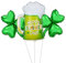 Greabuy Patricks Day Folienballons Kleeblatt Kleeblatt Ballon Weinbecher Luftballons Irish Day Party Supplies