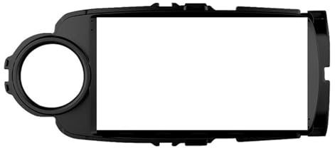 Mascherina Autoradio Kit Mascherina per Autoradio Android 9 Pollici Supporto per Console Centrale Stereo Mascherina per Toyota per Yaris 2012-2017(Black Color(LHD))