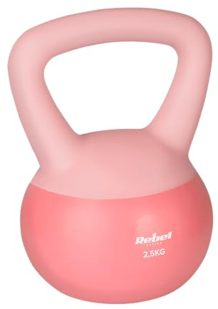 Rebel Soft Kettlebell 2,5kg Weiches PVC Sicher Silent Hanteln für Fitness