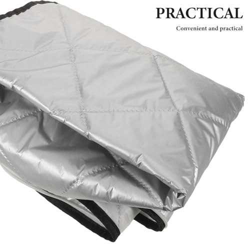 Toyvian Oxford Cloth Gas Cylinder Cover with Insulation Padding 15Kg Silver – Waterproof Dustproof Outdoor Gas Tank Protector for Camping Bbq and Festival Use