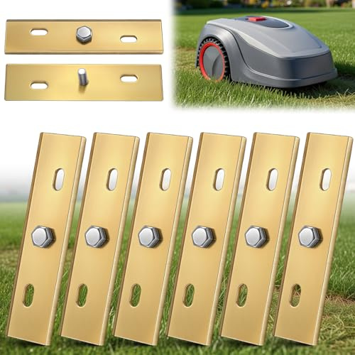 Enhon 6 Ersatzklingen Kompatibel Mit AL-KO Robolinho®(Solo & E Modelle) | Kompatibel mit AL-KO 300, 450, 500, 700, 800, 1150, 1200, 2000, Gudenaa 1000W 8x, Ersatzklingen Aus Edelstahl, 6 Schrauben