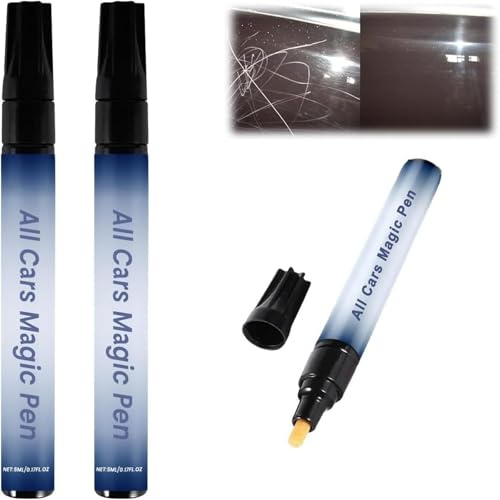 Ritocco Vernice Auto,Penna Ritocco Carrozzeria,Penna Antigraffio,Pen Riparazione Graffi Auto Moto,Pennas per Rimuovi Graffi Auto,per Riparare Piccoli Graffi Automobilistici Vernice per Carrozzeria,2pc