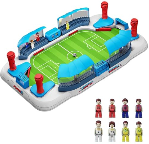 Tapallmy Fußball-Brettspiel für Kinder, Dual-Control-Tischfußball mit Punkteverfolgung und interaktivem Sportspielzeug für 8 Spieler für Familienspielabende, Jungen und Mädchen ab 4 Jahren