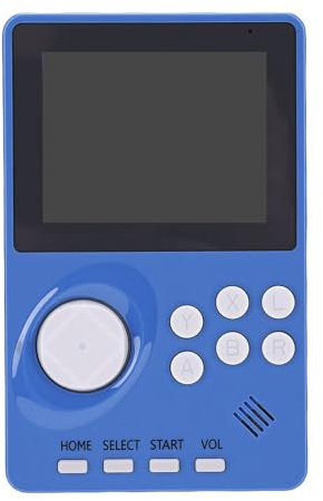 ZAICOLER 2.8 Handheld Game Console, 100 in 1 Classic Games, Rechargeable Battery & Ergonomic Design for Kids & Adults (Blue)