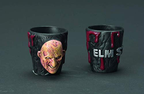 Pesadilla en Elm Street - Vasos chupito Freddy, 2 Unidades (Rubie'S 1072)