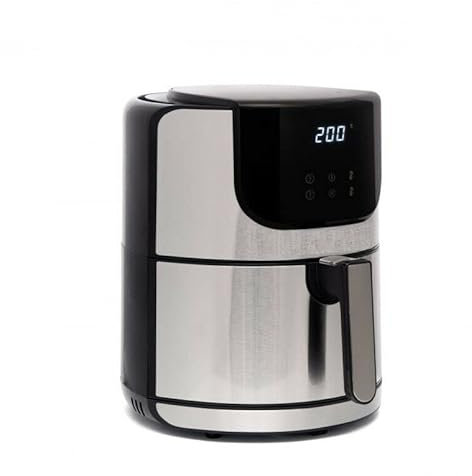 Friggitrice Elettrica ad Aria Calda Senza Olio Fornetto Elettrico da 5,5lt. 1400W con Timer e Termostato Digitale Temperatura Impostabile Air Fryer Cestello Grande ** Disponibile solo colore BIANCO **