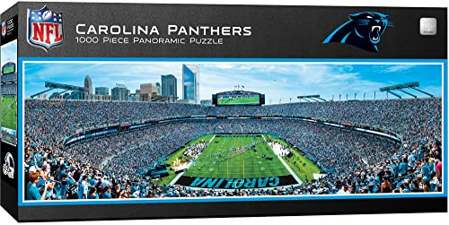 Master Pieces NFL Carolina Panthers Stadium Panoramic Jigsaw Puzzle, Team Color, 1000 Pieces - 13 x 39 (7.06E+11)