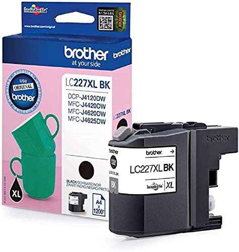 Brother Original Tintenpatrone LC-227XL BK schwarz (für Brother DCP-J4120DW, MFC-J4420DW, MFC-J4620DW, MFC-J4625DW)