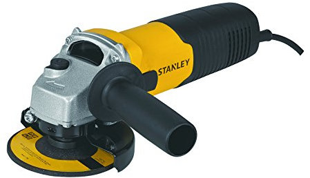 STANLEY STGS6100-IN Amoladora angular adecuada para aplicaciones de servicio medio, 600 W, 100 mm, 1 año de garantía (amarillo y negro).