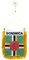 AZ FLAG - Wimpel Dominica - 15x10 cm - Commonwealth Dominica Mini Flagge 10 x 15 Cm - Auto Pennant Spezielle Auto