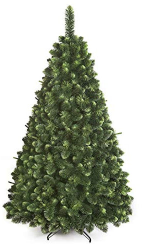 CHRISTMAS TREE New Boxed Traditional Forest Green Luxury TREE (Young Pine, 180 cm)
