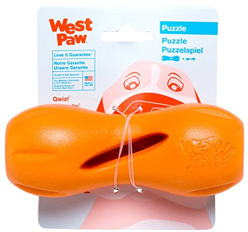 WEST PAW JUGUETE ZOGOFLEX QWIZL S 14CM MANDARINA