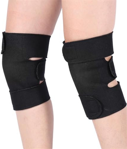 Una coppia ginocchiere magnetico, Tourmaline infrarossi spontane Ginocchiera Supporto, selbsterwaermender massaggiatore e la terapia con Stesso riscaldamento pad per lesioni sollievo dal dolore Sport