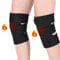 Tourmaline Knee Brace with Magnet Therapy, Adjustable Self-Heating Knee Support Strap with Heating Pad, Neoprene Sleeve for Pain Relief Plus Size (Black)