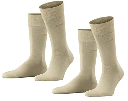 ESPRIT homme Basic Easy 2-Pack chaussettes coton respirant | avec ceinture confortable