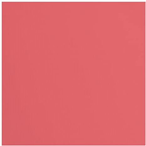 Vaessen Creative Florence Cardstock Papier, Rot, 216 Gramm/m², Quadratisch, 30,5 x 30,5 cm, 20 Stück, Textur, für Scrapbooking, Kartenherstellung, Stanzen und andere Papierbasteleien