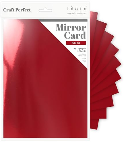 Tonic Studios Cardstock, Ruby Red, A4