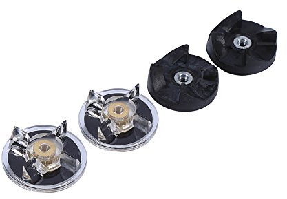2 engranajes de base, 2 engranajes de cuchillas de goma, piezas de repuesto para licuadora para exprimidor de 250W