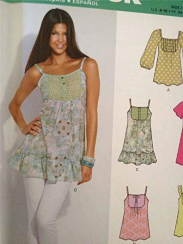 New Look Sewing Pattern 6127 Misses Ladies Top Size 6-16 Uncut