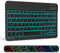 XIWMIX Ultra-Slim Wireless Bluetooth Keyboard - 7 Colors Backlit Portable Rechargeable Keyboard for iPad Air/Pro/11th/10th/9th/8th/7th/6th/Mini/Galaxy Tablet & More iOS Android Windows Deivces, Black