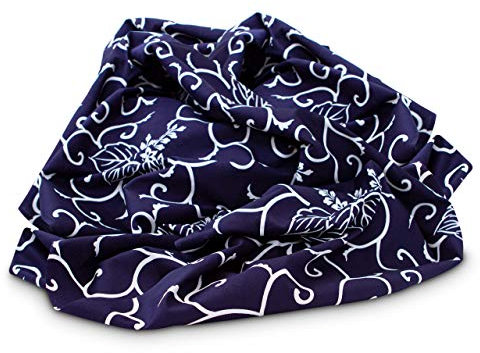 Schöner Schal und originelle Tasche. Kreative Geschenk-Verpackung. Furoshiki Kiri Karakusa, original japanisches Tuch