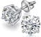 Men Earrings Studs Diamond Earrings Men Sterling Silver Cubic Zirconia Studs Nickle Free Cz Earring 8mm Diamond Stud Screw Back