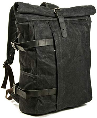 Rucksack Vintage/Canvas Tasche Craftride VR2 Kompatibel mit Freizeit 20L schwarz