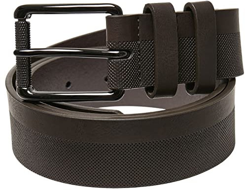 Urban Classics Unisex Imitation Leather Basic Belt Gürtel, Brown, L-XL EU