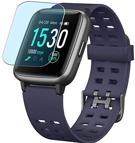 Vaxson 3 Stück Anti Blaulicht Schutzfolie kompatibel mit TEMINICE Glymnis TOMSHOO Idealroyal HAFURY 1.3 ID205L smartwatch Smart Watch Bluelight Displayschutzfolie ( nicht Panzer Schutz Glas folie )
