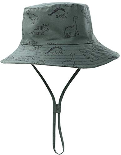 Happy Cherry - Chapeau Anti-UV Bébé Garçons Fille Bob Plage Été Protection Soleil UPF 50 pour Plein Air Voyage Enfant Bonnet de Pêcheur avec Cordon Ajustable - Vert - 2-3 Ans