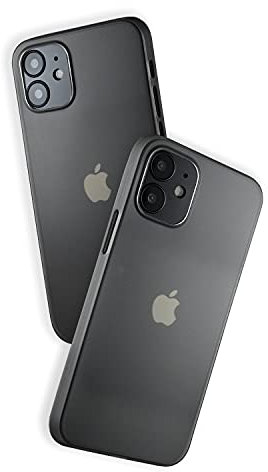Funkmeister | Ultra Thin 0.1mm Hard Gray Case for iPhone 12/12 Pro | Slim Protective Matte Shell