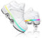 Roller Skate Shoes Rollschuhe Schuhe Mit Rollen Skateboardschuhe,Inline-Skate, verstellbar Damen Schuhe mit Rollen für mädchen (39, White with Light)