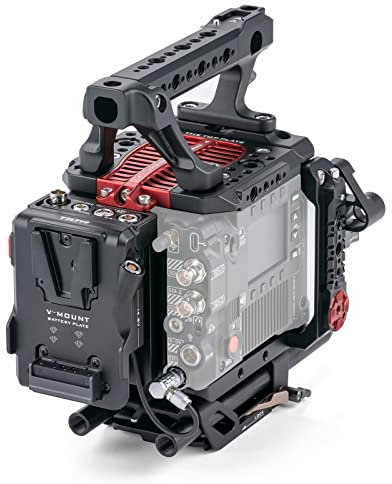 TILTA Kamera Vollkäfig für Red V-Raptor Advanced Kit, mit fortschrittlichem I/O-Modul, Kamerakäfig oberer Griff, 15 mm LWS Grundplatte, Videofilmemach-Rig ESR-T08-B-V