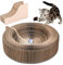 WINBST Wellpapier Kratzbaum, Kratzbrett Faltbare Katze Kratzer Wellpappe Katzenspielzeug Katzenbett Interaktives Katzenspielzeug Lounge Rund Bett für Katzen