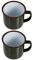 TOYANDONA 2 Stücke Retro Emaille Tasse Emaille Teetasse Kaffeebecher Milchbecher Retro Kaffeetasse Milchtasse Eisen Trinktasse Wassertasse Party Tasse für Outdoor Zuhause Camping Grün