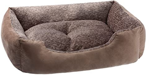 PETSTUFF Hundebett Kissen herausnehmbar waschbar Farb- und Größenwahl, braun, XL