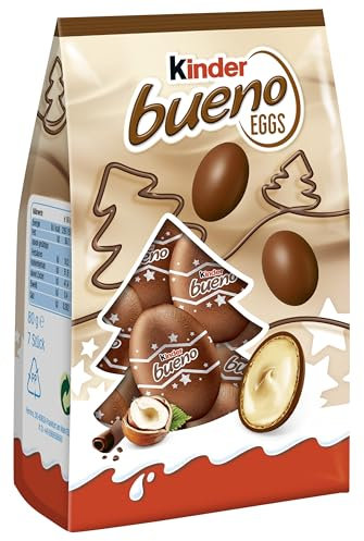 kinder bueno Eggs – gefüllte Schokoladen-Eier zu Weihnachten – 80g