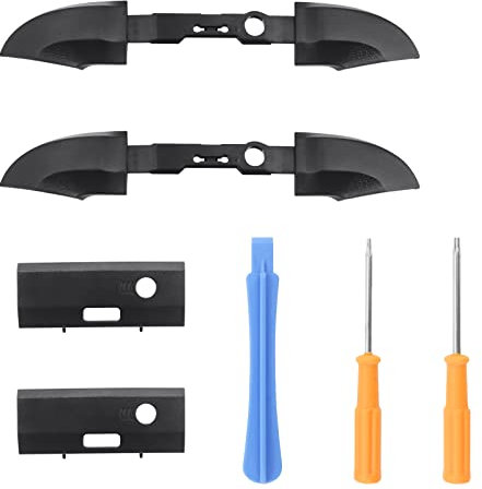 Yuhtech Controller Ersatzteile, Ersatz Bumper LB RB Bumper Buttons mit T6 T8 Schraubendreher Reparatur Teile Kit für Xbox Series X und Xbox Series S Controller