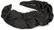 Bandeau Cheveux Femme avec Surface Tressée Brillante Bandeaux Serre Tête Elastique Bandeaux - Noir