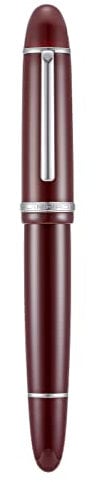 Jinhao X159 Fine Nib Fountain Pen, Wine Red with Silver Clip Acrylic Big Size Writing Pen