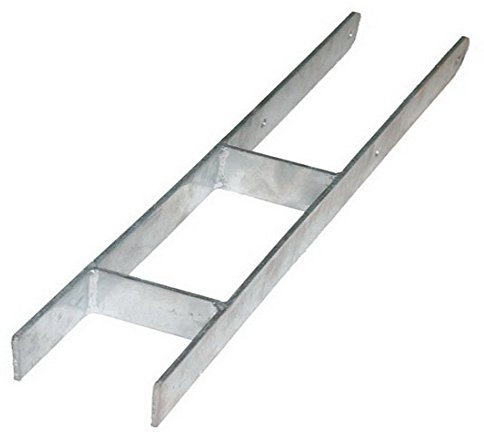 H Anker Pfostenträger Pfostenanker Stahl feuerverzinkt 5 mm alle Größen Stahlträger (Gabelweite 81 mm)