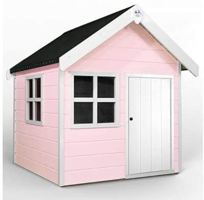 Tinkerbell Wooden Playhouse - (Flamingo Pink)