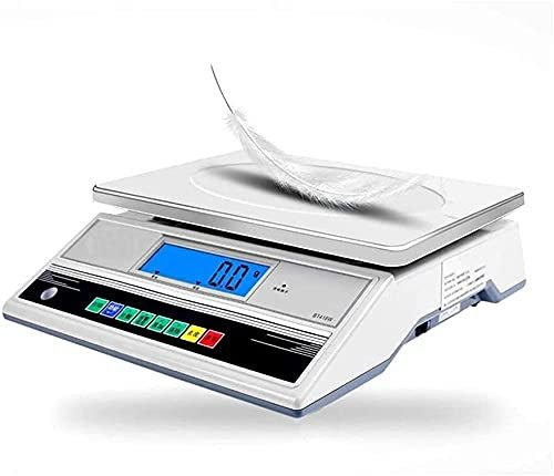 AUGUSE Balance de Cuisine, Balances Numériques Précises, Balance De Cuisine, Balance De Cuisson Électronique À Affichage Numérique - Surface en Acier Inoxydable (Size : 10kg/0.1g)