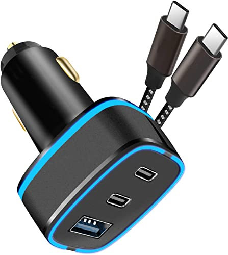 USB C Car Charger 33W Super Fast Charger For Samsung Galaxy Tab S10 Lite/S11 Ultra/S10 FE/S10+/S10 Ultra/S10 FE+/S9 FE/S6 Lite/A9 Plus/S9 Ultra – Type C Cigarette Lighter Adapter with Cable
