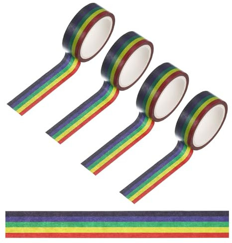 PATIKIL 132ft Regenbogen Washi Tape, Buntes Klebeband mit Klebstoff für Dekoration, DIY-Kunst, Geschenkverpackung, Journal, Scrapbook, Planer